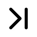 Go End SVG Icon